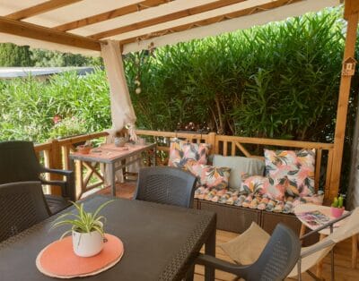 Vacances au calme à 500 m de la mer – Mobil-home tout confort 4 pers.