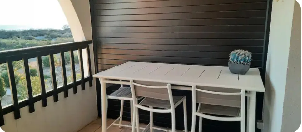 T2 avec vue mer & piscine – À 50m de la plage, Saint-Cyprien