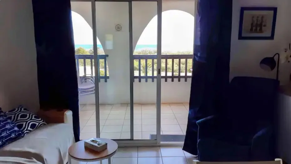T2 avec vue mer & piscine – À 50m de la plage, Saint-Cyprien